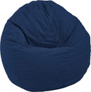 Bean Bag Chair / Lounger Adult Teen size Classic 5 panel Traditional beanbag - Organic Cotton, Comfy Bean MADE IN USA by Bean Products