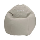 Hemp Bean Bag Chair Lounger - Adult & Teen size Traditional Classic 6 panel beanbag remove wash Eco Friendly Organic 18 oz. Hemp Fabric Comfy Bean - MADE IN USA