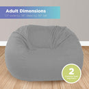 Bean Bag Loveseat Comfy Bean Family- Cotton, Organic Cotton, Hemp by Bean Products