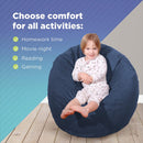 Bag Chair Kid size Comfy Bean - Cotton Fabric - Eco Fill