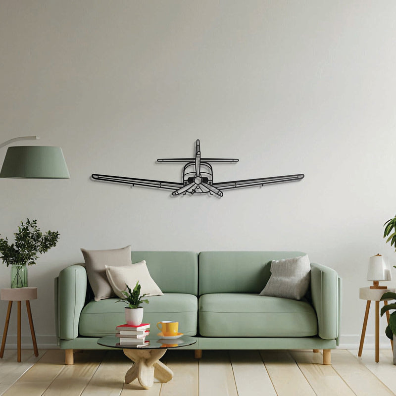 Commander 112 Front Metal Aircraft Wall Art - NCP0472