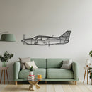 Commander 114B Metal Aircraft Wall Art - NCP0373