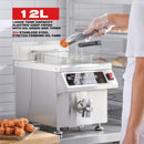Commercial 12.6 QT 1800W Electric Induction Deep Fryer With Timer (SAK15870) by SAKSBY WHOLESALE