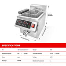 Commercial 12.6 QT 1800W Electric Induction Deep Fryer With Timer (SAK15870) by SAKSBY WHOLESALE