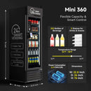 Commercial 252-Bottle AI-Powered Combo Refrigerated Vending Machine With Self-Checkout (SAK10538) by SAKSBY WHOLESALE