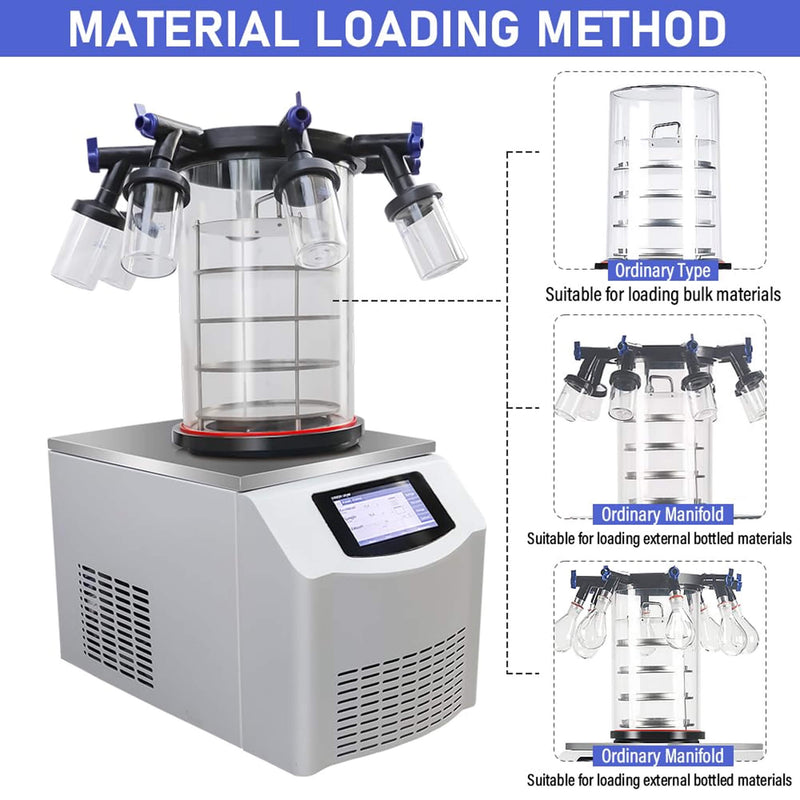 Commercial -60°C Laboratory Vacuum Freeze Dryer With Pre Cooling (SAK74152)