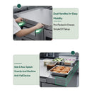 Commercial Double Drawer Undercounter Worktop Fridge With Chef Base & Wheels (SAK80596) by SAKSBY WHOLESALE