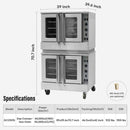 Commercial Double-Stack 160K BTU 2-Burner Stainless Steel Gas Stock Pot Range (SAK18763)