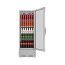 Commercial Single Glass Door Upright Beverage Cooler Refrigerator With LED Lighting (SAK24713) by SAKSBY WHOLESALE