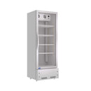 Commercial Single Glass Door Upright Beverage Cooler Refrigerator With LED Lighting (SAK24713) by SAKSBY WHOLESALE