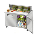 Commercial Stainless Steel Sandwich Prep Table Refrigerator (SAK19586) by SAKSBY WHOLESALE