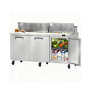 Commercial Stainless Steel Sandwich Prep Table Refrigerator (SAK19586) by SAKSBY WHOLESALE