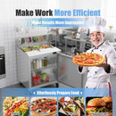 Commercial Stainless Steel Sandwich Prep Table Refrigerator (SAK19586) by SAKSBY WHOLESALE