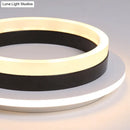 GobekUsa Compact Metal LED Flush Mount Ceiling Light with Acrylic Diffuser - Minimalist Design