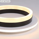 GobekUsa Compact Metal LED Flush Mount Ceiling Light with Acrylic Diffuser - Minimalist Design