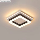 GobekUsa Compact Metal LED Flush Mount Ceiling Light with Acrylic Diffuser - Minimalist Design