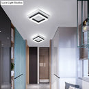 GobekUsa Compact Metal LED Flush Mount Ceiling Light with Acrylic Diffuser - Minimalist Design