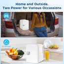 Compact Refrigerator, Portable Mini Fridge, Skin Care 4L Capacity/6 Cans F3404
