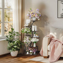 GobekUsa Compact Tree Design Plant Stand with Multiple Shelves