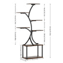 GobekUsa Compact Tree Design Plant Stand with Multiple Shelves