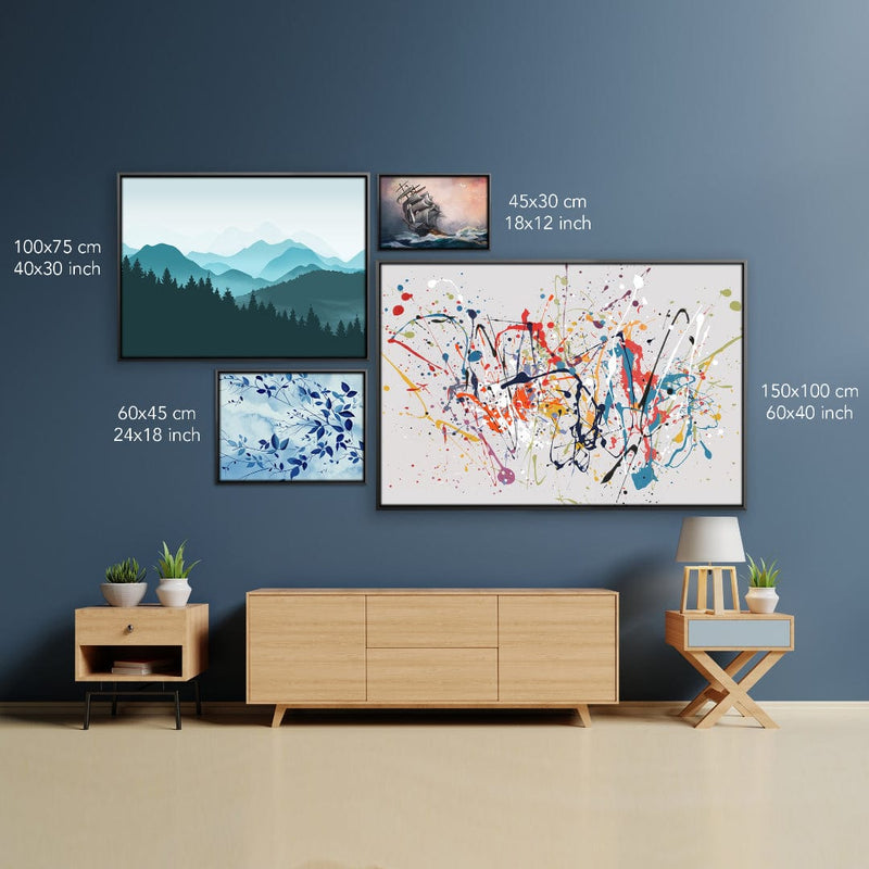 Complimentary Abstract Canvas