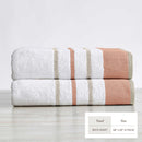 Decorative Cotton Stripe Bath Towel Set - Noelle Collection by Great Bay Home