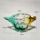 GobekUsa Conch Candy Jar & Fruit Tray: Creative Transparent Glass Storage Basket
