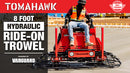 8 Foot Ride-On Concrete Power Trowel with 35HP Vanguard Engine