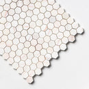 Confetti Honed Hexagon Marble Mosaics 11 5/8x12 3/8