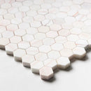 Confetti Honed Hexagon Marble Mosaics 11 5/8x12 3/8