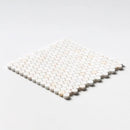 Confetti Honed Penny Round Marble Mosaics 11 1/2x11 1/2