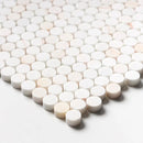 Confetti Honed Penny Round Marble Mosaics 11 1/2x11 1/2