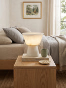 Conical Beta Alabaster Table Lamp