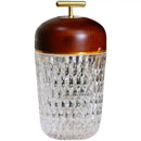 GobekUsa Conical Crystal Bedside Lamp: Elegant LED Reading Light for Home Decoration & Atmosphere