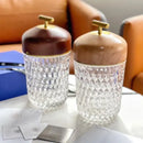 GobekUsa Conical Crystal Bedside Lamp: Elegant LED Reading Light for Home Decoration & Atmosphere