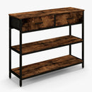 Console Table with Folding Fabric Drawers for Entryway by DirectDeals