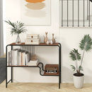Console Table with Storage Shelf and Metal Frame for Living Room by LJGDeals