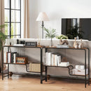 Console Table with Storage Shelf and Metal Frame for Living Room by LJGDeals