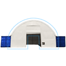 Front Wall with Winch door for Container Canopy Shelter 40'x40'x13' by Chery Industrial