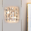GobekUsa Contemporary 2-Light Wall Lamp with Crystal Shade for Living Room