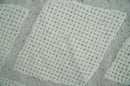Contemporary 8x10 Ivory and Silver Traditional Geometrical Pattern Hand Knotted Wool Area Rug by The Rug Decor