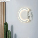 GobekUsa Contemporary Acrylic C-Shape Wall Sconce Light with Bird Design – LED Lamp in Warm/White Light