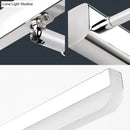 GobekUsa Contemporary Acrylic Wall Sconce with LED Vanity Lighting, Chrome Finish in Warm/White Light - 16"/19.5" Dia