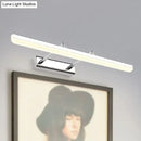 GobekUsa Contemporary Acrylic Wall Sconce with LED Vanity Lighting, Chrome Finish in Warm/White Light - 16"/19.5" Dia