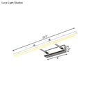GobekUsa Contemporary Acrylic Wall Sconce with LED Vanity Lighting, Chrome Finish in Warm/White Light - 16"/19.5" Dia