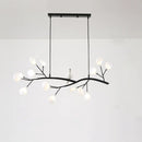 GobekUsa Contemporary Acrylic LED Pendant Light with Bird Decoration - Branch Dining Room Island Lamp Kit