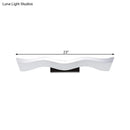 GobekUsa Contemporary Acrylic LED Wall Mounted Vanity Light - 17"/23" Width, Warm/White Light