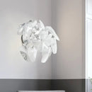 GobekUsa Contemporary Acrylic Single Head Wall Mount Sconce Light Fixture for Restaurants - Clear