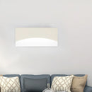 GobekUsa Contemporary Acrylic Wall Light Fixture – Rectangular Bedside Sconce in White/Gold, Warm/White Light
