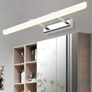 GobekUsa Contemporary Acrylic Wall Sconce with LED Vanity Lighting, Chrome Finish in Warm/White Light - 16"/19.5" Dia